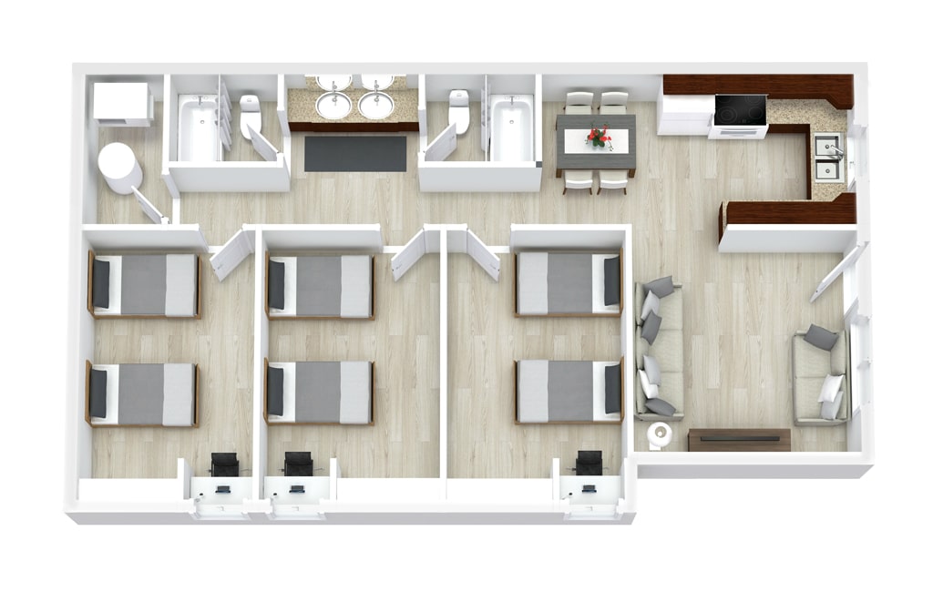 3x2 Floor Plan 1